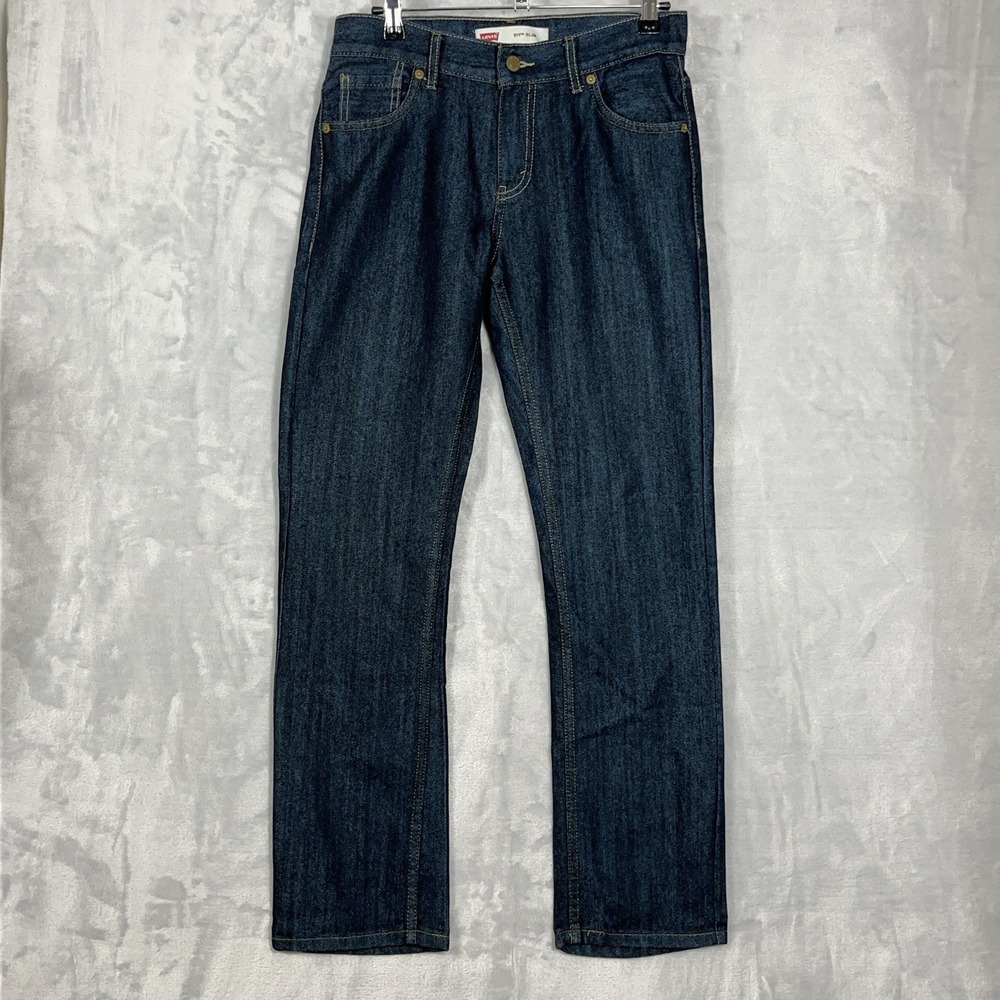 Levi's 511 Boys 18 Reg 29x29 Slim Straight Leg Dark Wash Blue Denim Preppy